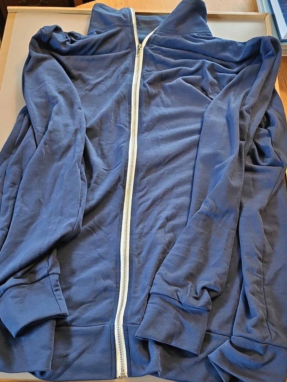 Mens Navy Zip-Front Jacket, Unbranded